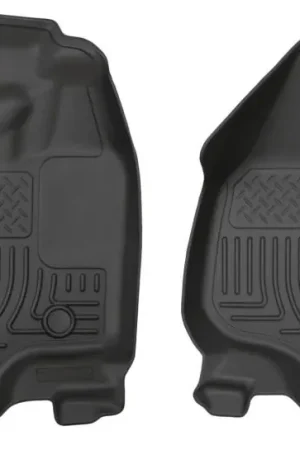 Crafted Husky Liners 12-15 Ford Super Duty Crew & Extended Cab WeatherBeater Front Row Black Floor Liners