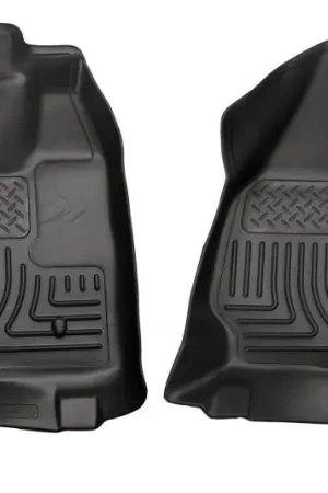 Clearance Husky Liners 11-12 Ford SuperDuty Regular Cab WeatherBeater Black Floor Liners