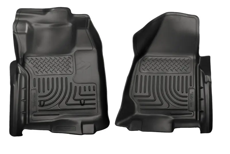 Clearance Husky Liners 11-12 Ford SuperDuty Regular Cab WeatherBeater Black Floor Liners