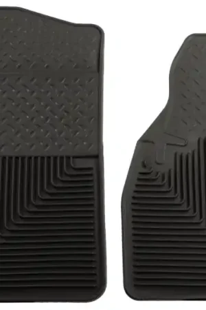 Husky Liners 94-01 Dodge Ram 1500/2500/3500/80-96 Ford Bronco Heavy Duty Black Front Floor Mats Same Day Shipping