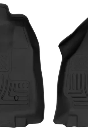 Low Price Husky Liners 12-16 Ford F-250/F-350 Standard Cab w/o Trans Case Shifter XAC Black Front Floor Liners