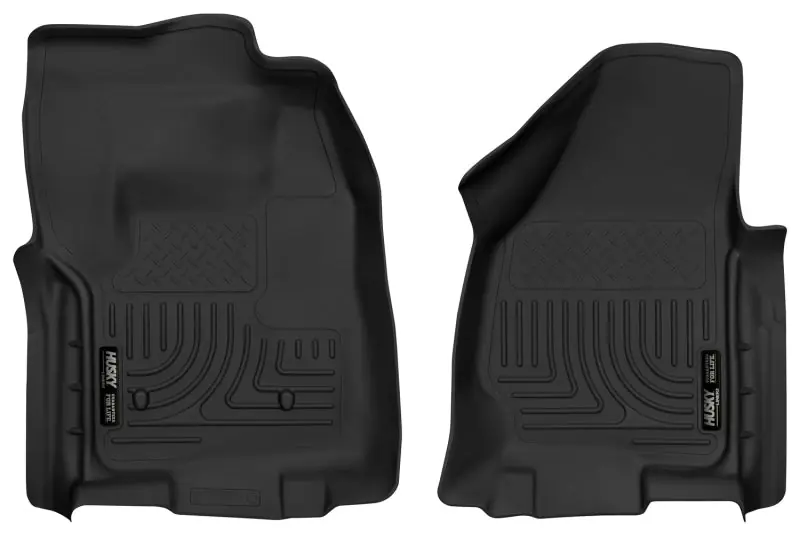 Low Price Husky Liners 12-16 Ford F-250/F-350 Standard Cab w/o Trans Case Shifter XAC Black Front Floor Liners