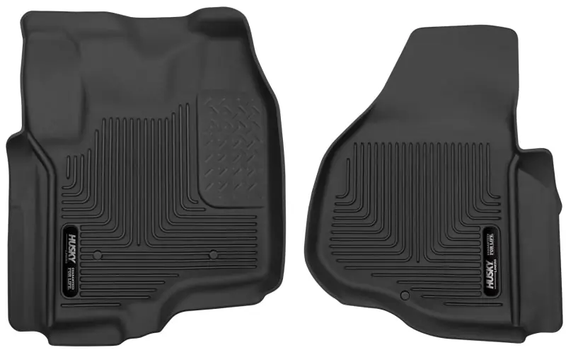 Husky Liners 12-13 F-250/F-350/F-450 Super Duty X-Act Contour Black Front Floor Liners Money Back Guarantee