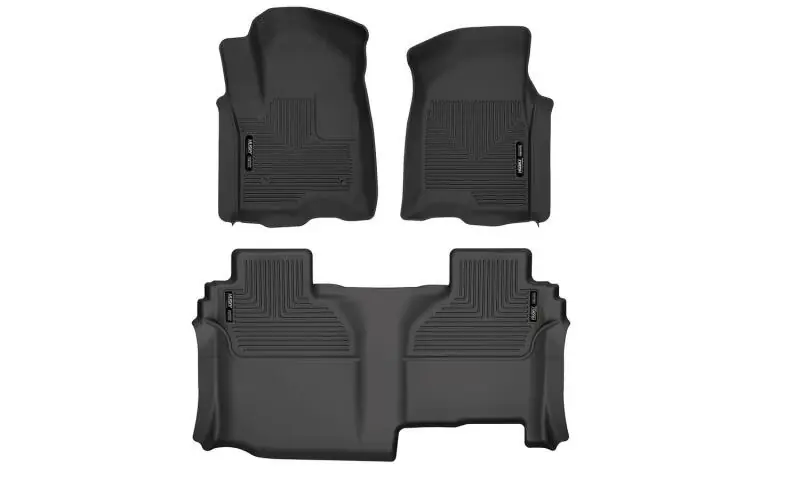 Husky Liners 19-24 Chevy Silverado1500/GMC Sierra1500 X-Act Front + 2nd Seat Floor Liner Set-Black Weekend Sale