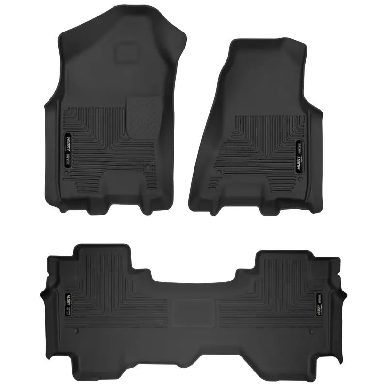 Husky Liners 19-24 Dodge Ram 1500 X-Act Front + 2nd Seat Floor Liner Set - Black New Release