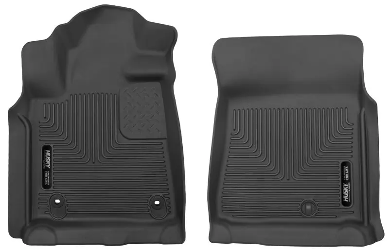 Get Yours Husky Liners 12-14 Toyota Tundra Pickup(Crew / Ext / Std Cab) X-Act Contour Black Front Floor Liners