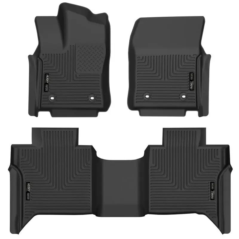 Trending Husky Liners 2022 Toyota Tundra CrewMax X-ACT Front & 2nd Seat Floor Liner - Blk