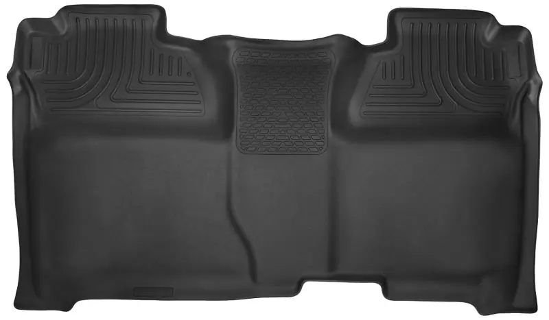 Holiday Sale Husky Liners 14-15 Chevy Silverado Crew Cab X-Act Contour Black 2nd Row Floor Liners
