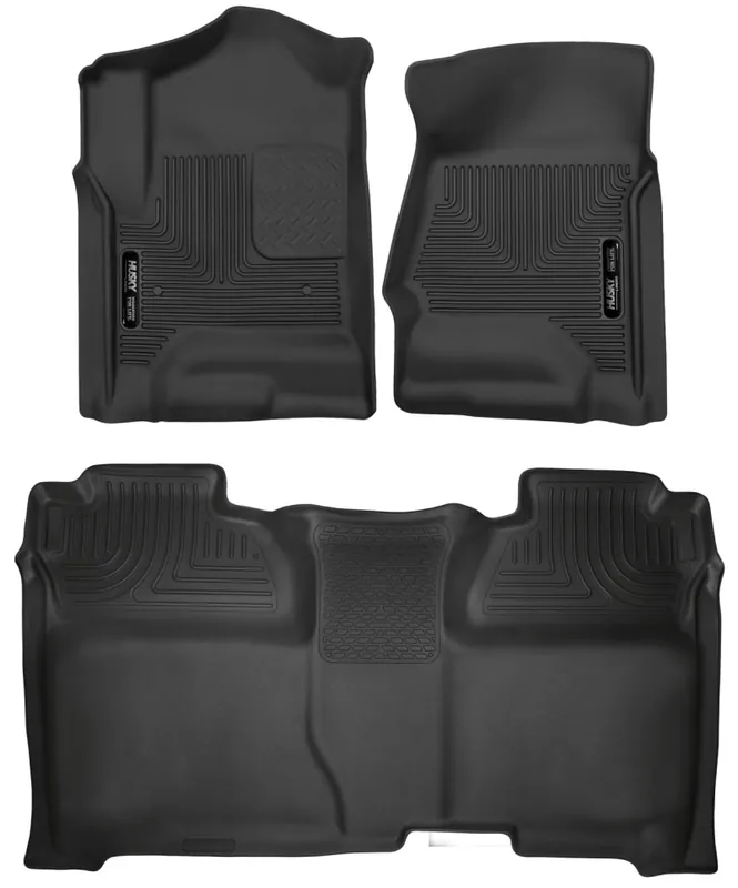 Husky Liners 14-18 Chevrolet Silverado Crew Cab X-Act Contour Front & Second Seat Floor Liners Save Now