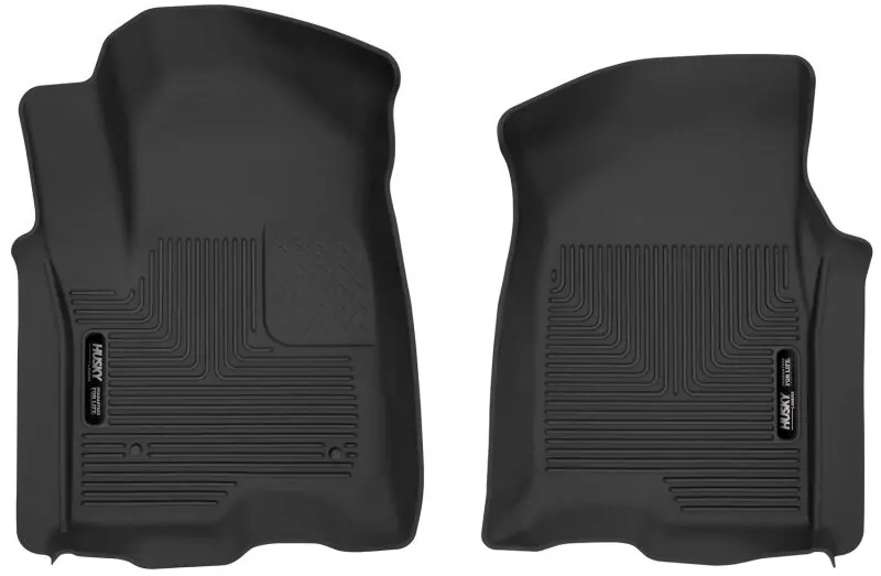 Husky Liners 19-23 Chevy Silverado 1500 Crew Cab/Double Cab X-Act Contour Front Black Floor Liners Certified