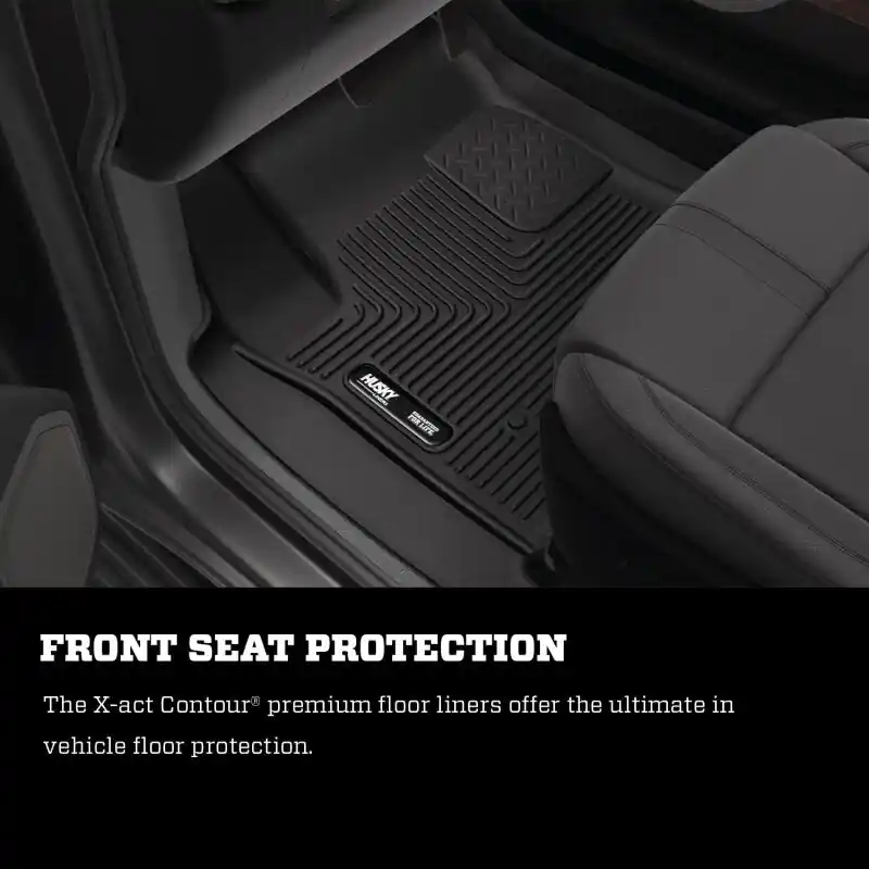 Husky Liners 2024 Toyota Tacoma Crew Cab w/Automatic Trans. X-act Contour Front Floor Liner - Black Factory Price