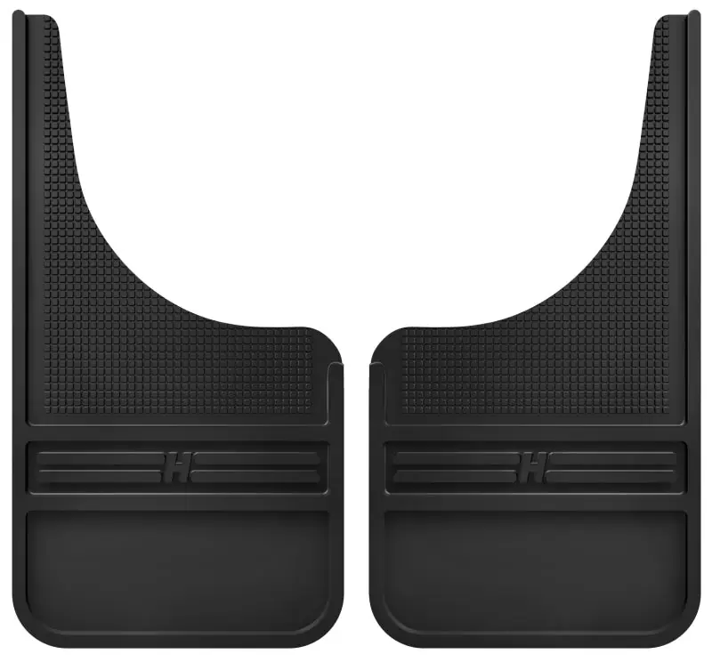 Husky Liners Universal 12in Wide Black Rubber Front Mud Flaps w/o Weight Buy Online