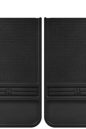 New Arrival Husky Liners Universal 12in Wide Black Rubber Rear Mud Flaps w/o Weight