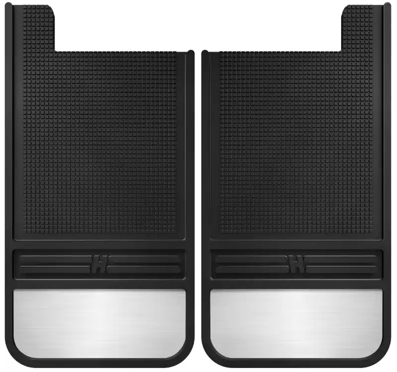 Husky Liners Universal 12in Wide Black Rubber Rear Mud Flaps w/ Weight New Arrival