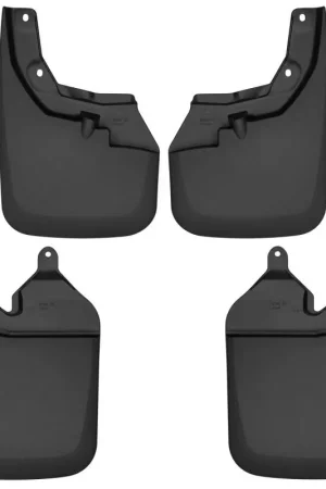 Husky Liners 16-22 Toyota Tacoma w/ OE Fender Flares Front and Rear Mud Guards - Black Genuine