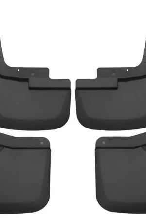 Husky Liners 2015-2017 Ford F-150 w/ OE Fender Flares Front and Rear Mud Guards - Black Handmade