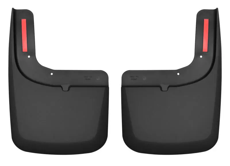 Worldwide Shipping Husky Liners 2017 Ford F-250 / F-350 Super Duty Black Front Mud Guards (w/Flares)