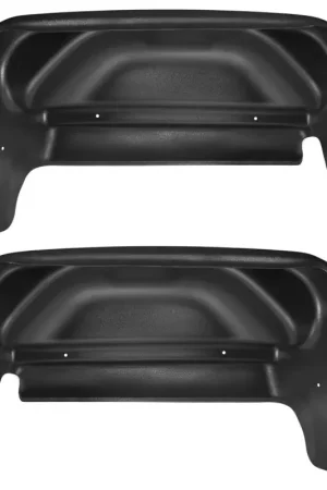 Husky Liners 14-17 GMC Sierra Black Rear Wheel Well Guards Luxury