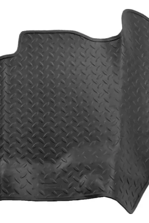 Price Cut Husky Liners 96-99 Suburban/Tahoe/Yukon Classic Style Center Hump Black Floor Liner (w/Std. Shift)