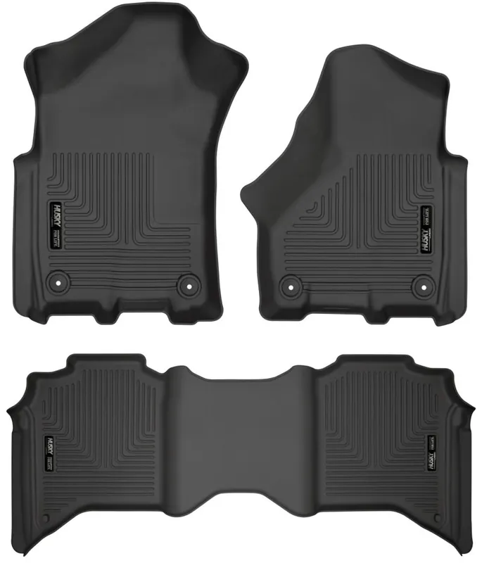 Husky Liners 19-21 Ram 2500/3500 Crew Cab Weatherbeater Black Front & 2nd Seat Floor Liners Shop Now
