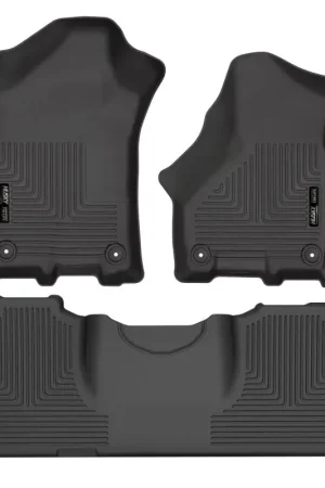 Husky Liners 19-21 RAM 2500/3500 Mega Cab Weatherbeater Front and 2nd Seat Floor Liners - Black Exclusive Offer