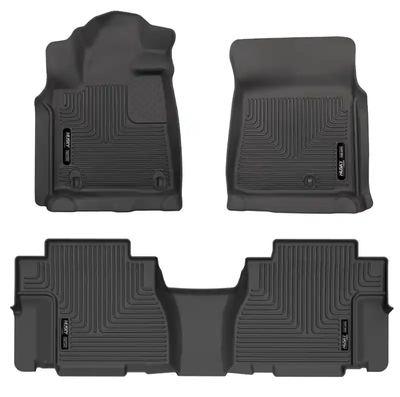 Direct From Factory Husky Liners 08-11 Toyota Sequoia WeatherBeater Front & 2nd Seat Floor Liners (Black)