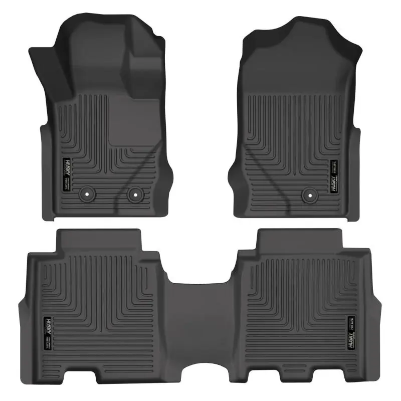 Husky Liners 2021 Ford Bronco 4 Door Weatherbeater Front & 2nd Seat Floor Liners - Black Buy Today
