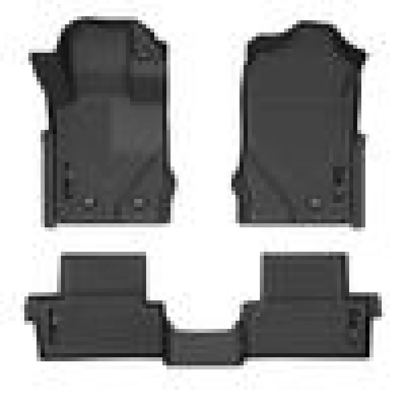 Husky Liners 2021 Ford Bronco 2 Door Weatherbeater Front & 2nd Seat Floor Liners - Black Exclusive