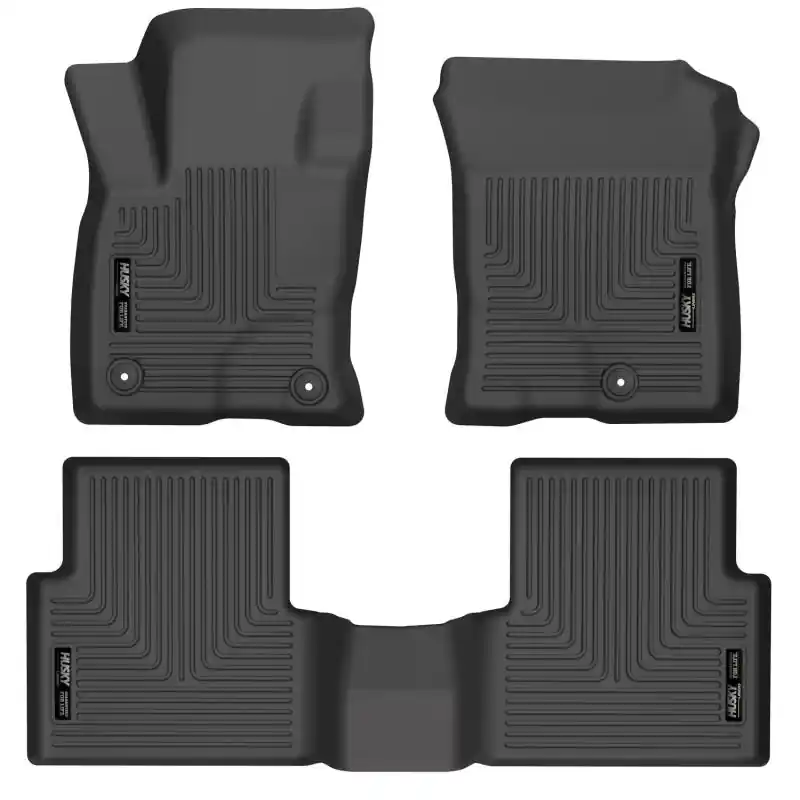 Free Delivery Husky Liners 21-22 Ford Bronco Sport WeatherBeater Front & 2nd Seat Floor Liners (Black)