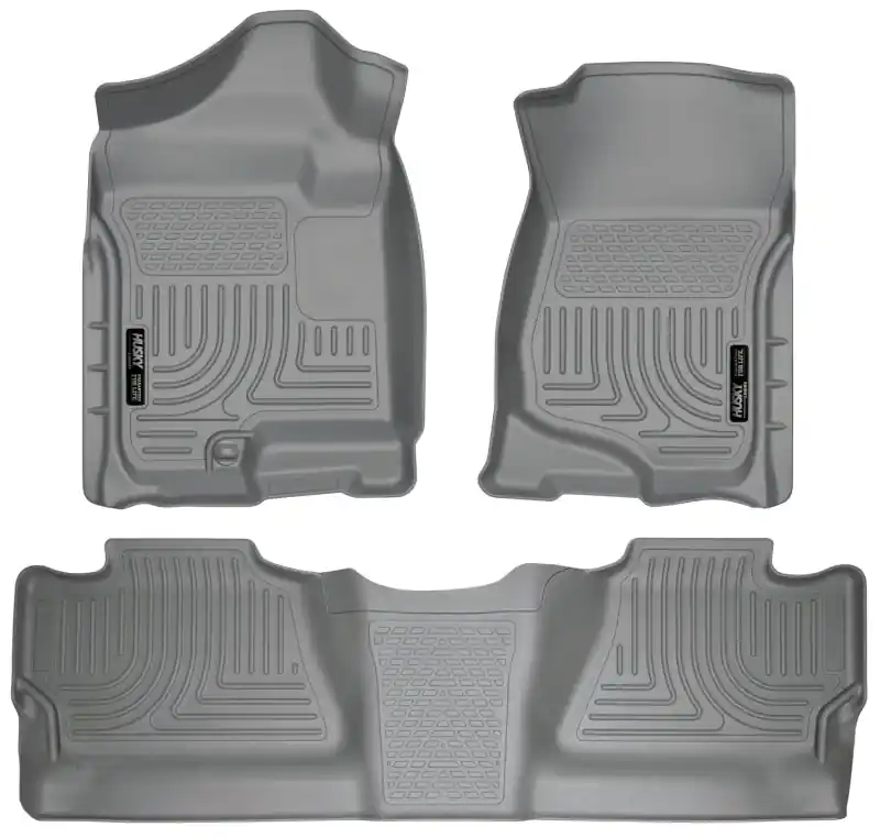 Don’t Miss Out Husky Liners 07-12 Chevy Silverado/GMC Sierra Crew Cab WeatherBeater Combo Gray Floor Liners