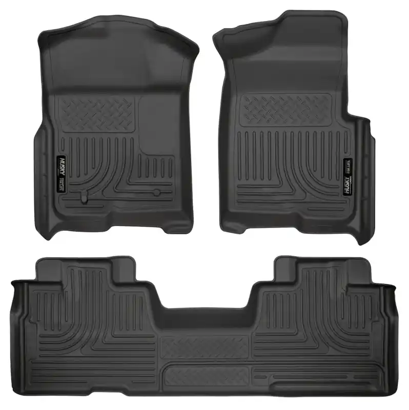 Big Sale Husky Liners 09-12 Ford F-150 Super Cab WeatherBeater Combo Black Floor Liners