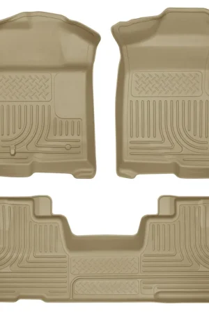 Place Order Husky Liners 09-12 Ford F-150 Super Cab WeatherBeater Combo Tan Floor Liners