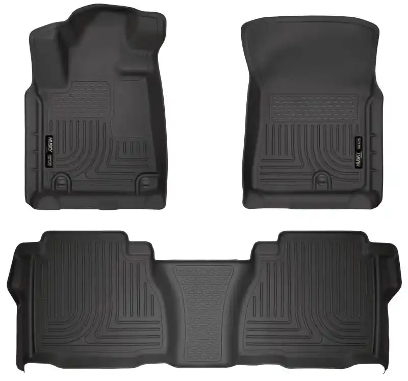 Reduced Price Husky Liners 07-11 Toyota Tundra Double/CrewMax Cab WeatherBeater Combo Black Floor Liners