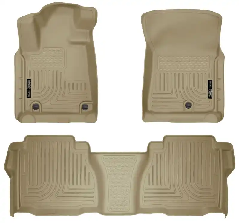Husky Liners 2012 Toyota Tundra Double/CrewMax Cab WeatherBeater Combo Tan Floor Liners Luxury