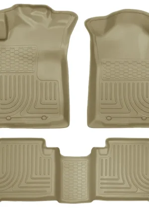 Worldwide Shipping Husky Liners 05-13 Toyota Tacoma WeatherBeater Combo Tan Floor Liners