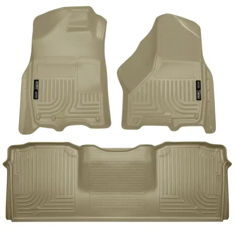 Holiday Sale Husky Liners 10-12 Dodge Ram 2500/3500 Mega Cab WeatherBeater Combo Tan Floor Liners