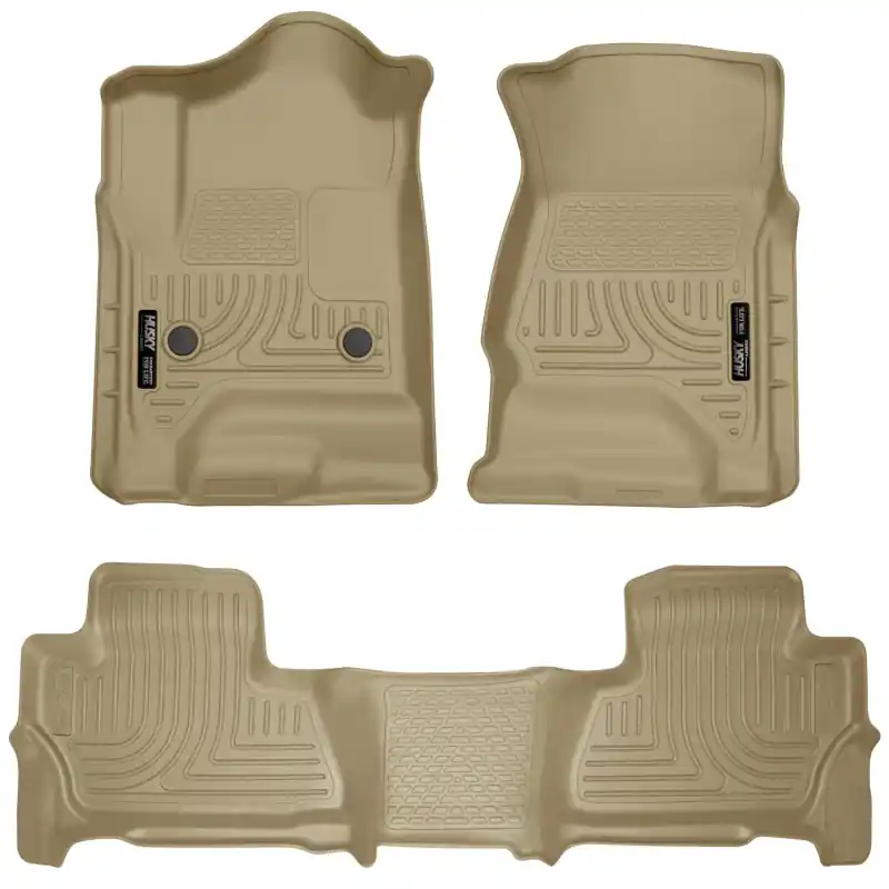 Direct From Manufacturer Husky Liners 2015 Chevy/GMC Tahoe/Yukon WeatherBeater Combo Tan Floor Liners