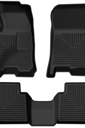 Premium Husky Liners 2023 Chevrolet Colorado/GMC Canyon WeatherBeater Front & 2nd Seat Floor Liners - Black