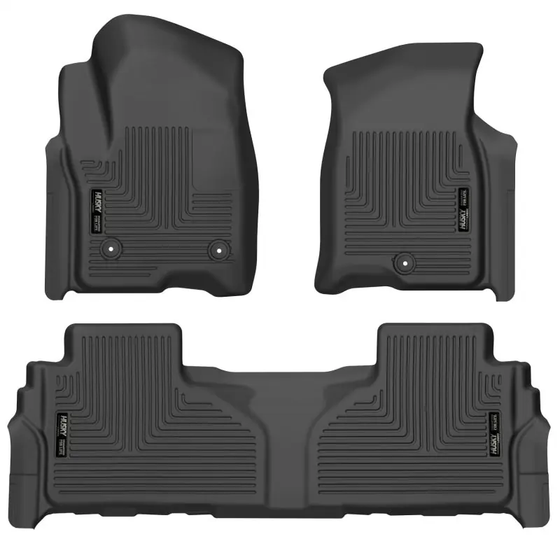 Exclusive Offer Husky Liners 21-23 Suburban/Tahoe/Yukon/Yukon XL Weatherbeater Front & 2nd Seat Floor Liners - Black