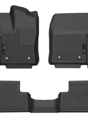 Husky Liners 2022 Toyota Tundra WeatherBeater Ext. Cab DC Front & 2nd Seat Floor Liner - Blk Cheap
