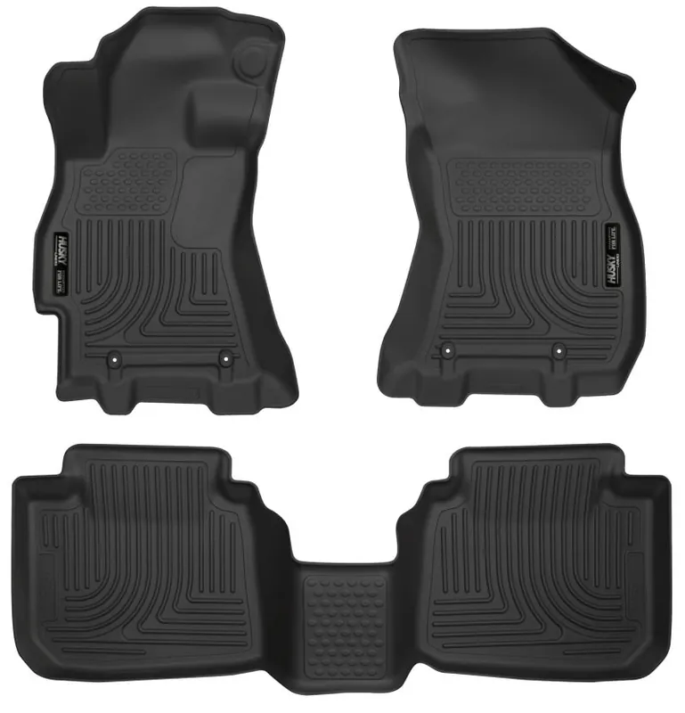 Husky Liners 2015 Subaru Legacy/Outback Weatherbeater Black Front & 2nd Seat Floor Liners Handmade