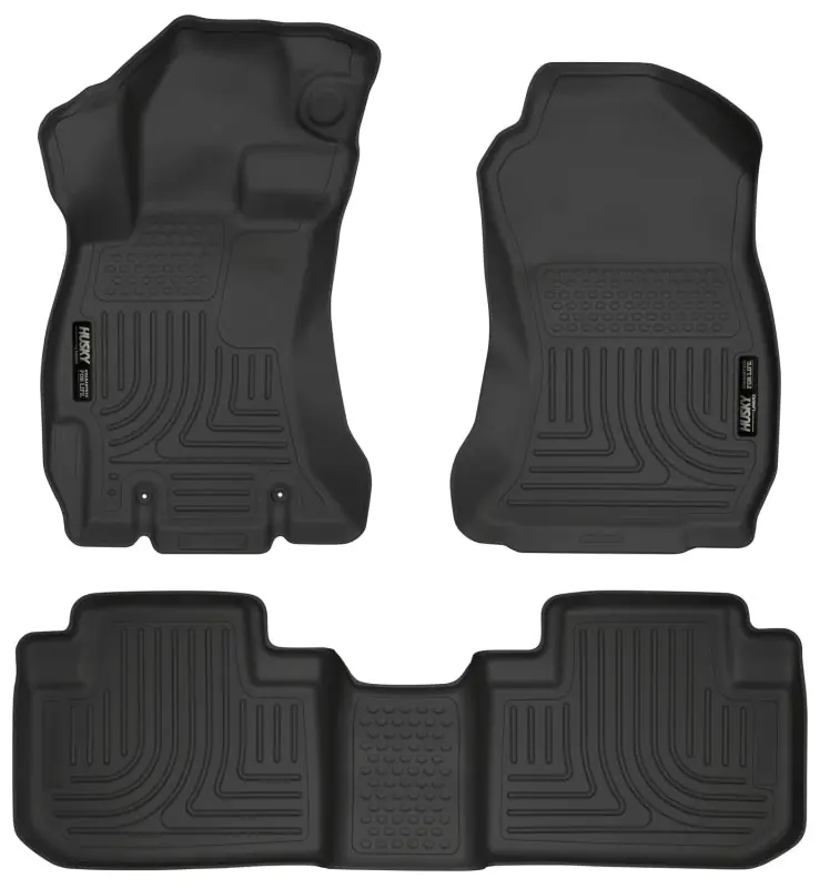 Husky Liners 14 Subaru Forester Weatherbeater Black Front & 2nd Seat Floor Liners One Day Deal