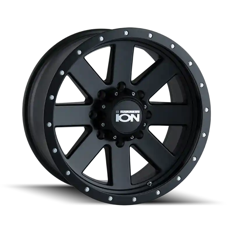 Instant Buy ION Type 134 18x10 / 5x127 BP / -19mm Offset / 83.82mm Hub Matte Black/Black Beadlock Wheel