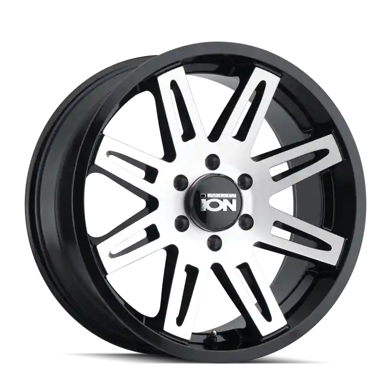 Shop Now ION Type 142 18x9 / 5x127 BP / 0mm Offset / 78.1mm Hub Black/Machined Wheel