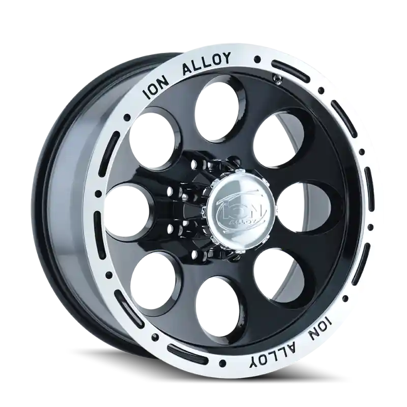 ION Type 174 17x9 / 5x127 BP / 0mm Offset / 83.82mm Hub Black/Machined Wheel Hot Picks