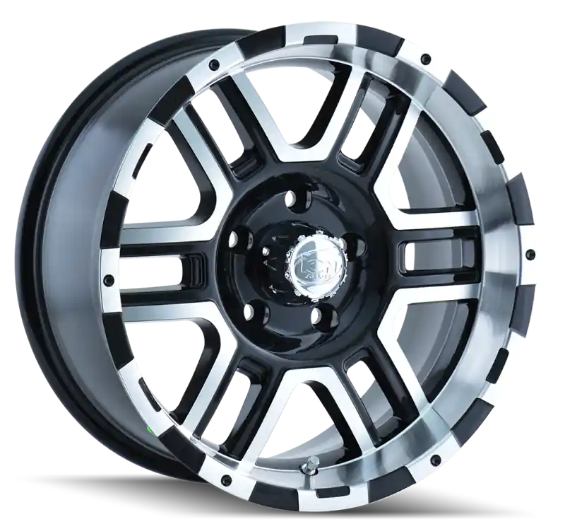 Express Delivery ION Type 179 17x8 / 5x135 BP / 10mm Offset / 87mm Hub Black/Machined Wheel