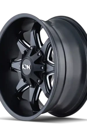Direct From Factory ION Type 181 20x9 / 6x135 BP / 18mm Offset / 106mm Hub Satin Black/Milled Spokes Wheel