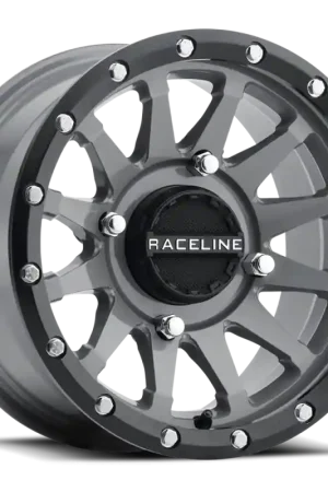 Cheap Kansei A95SG Trophy 15x6in / 4x156 BP / 40mm Offset / 132.5mm Bore - Grey & Black Lip Wheel