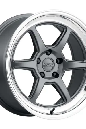 Deal Kansei K14G Roku 18x10.5in / 5x114.3 BP / 12mm Offset / 73.1mm Bore - Grey & Machined Lip Wheel