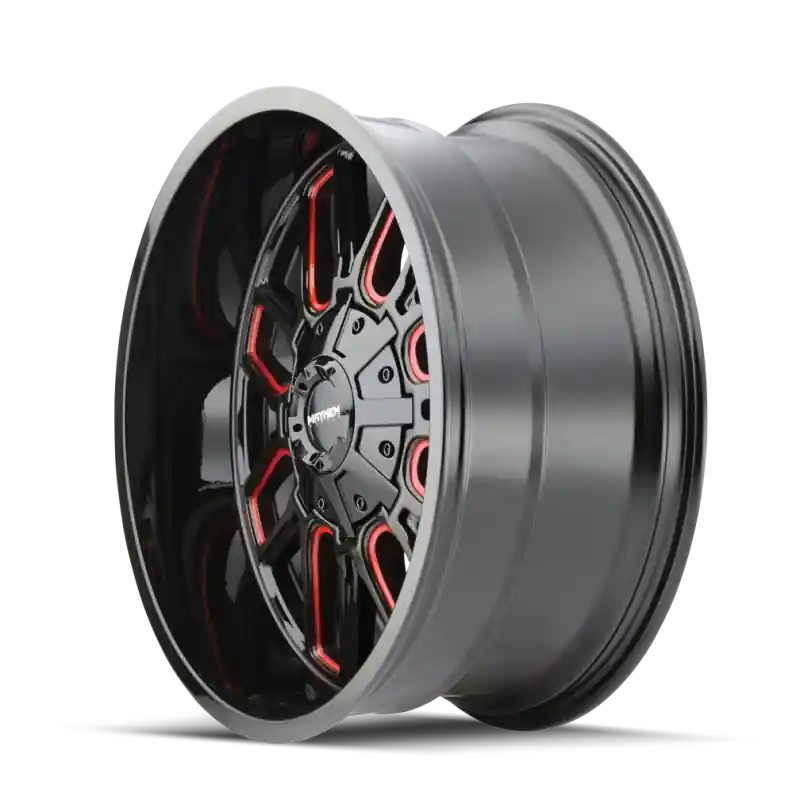 Mayhem 8107 Cogent 20x10 / 6x135 BP / -19mm Offset / 106mm Hub Black w/ Prism Red Wheel Best Price